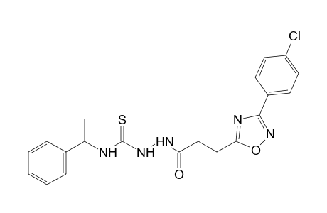 1-{3-[3-(p-chlorophenyl)-1,2,4-oxadiazol-5-yl]propionyl}-4-(alpha-methylbenzyl)-3-thiosemicarbazide