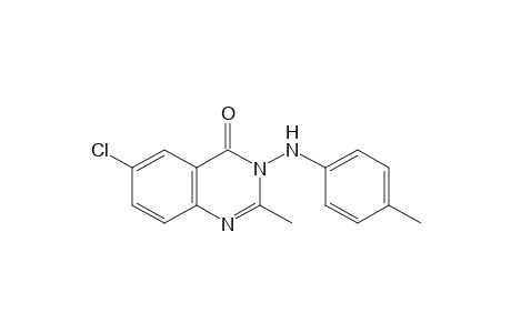 6-chloro-2-methyl-3-p-toluidino-4(3H)-quinazolinone