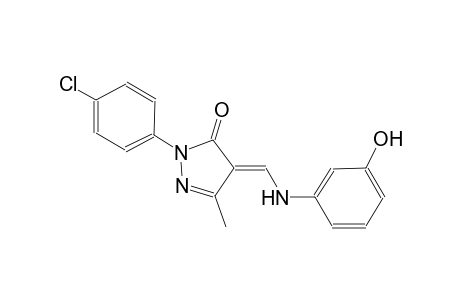 3H-pyrazol-3-one, 2-(4-chlorophenyl)-2,4-dihydro-4-[[(3-hydroxyphenyl)amino]methylene]-5-methyl-, (4E)-