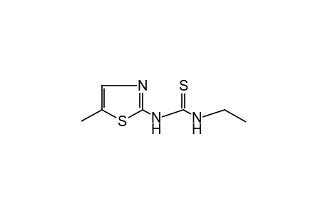 1-ethyl-3-(5-methyl-2-thiazolyl)-2-thiourea