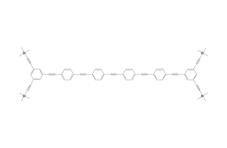 Di{4-[(3,5-bis-trimethylsilylethynylphenyl)ethynylphenyl)ethynylphenyl]ethynyl}ethyne