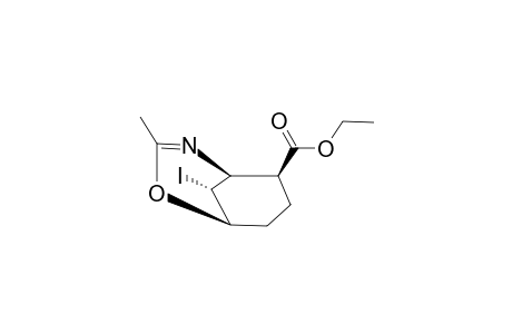 ETHYL-(1S*,5R*,6R*,9S*)-9-IODO-3-METHYL-2-OXA-4-AZABICYCLO-[3.3.1]-NON-3-ENE-6-CARBOXYLATE