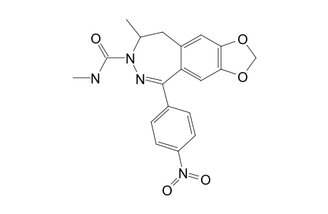 (-)-4-methyl-3-methylcarbamoyl-7,8-methylenedioxy-1-(4-nitrophenyl)-4,5-dihydro-3H-2,3-benzodiazepine