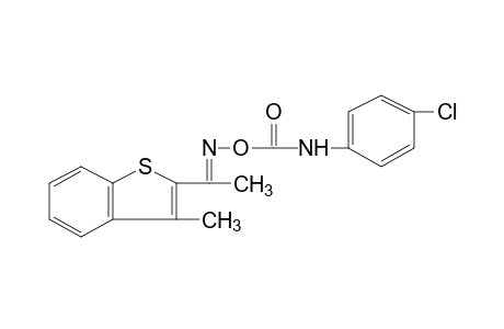 methyl 3-methylbenzo[b]thien-2-yl ketone, O-[(p-chlorophenyl)carbamoyl]oxime