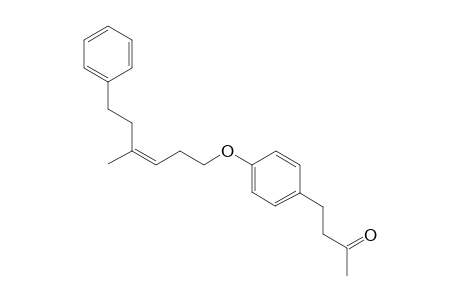 (Z)-4-(4-((4-methyl-6-phenylhex-3-en-1-yl)oxy)phenyl)butan-2-one