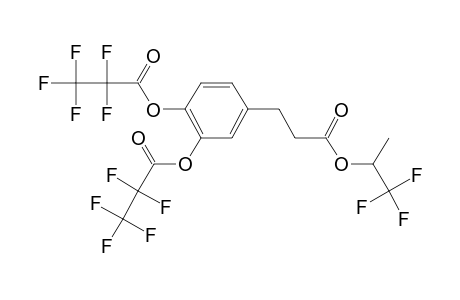 3,4-Dihydroxyhydrocinnamic acid, o,o'-bis(pentafluoropropionyl)-, 1,1,1-trifluoro-2-propyl ester