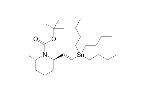 tert-Butyl (2S,6R)-6-[(E)-2-(Tributylstannyl)ethenyl]-2-methylpiperidinecarboxylate