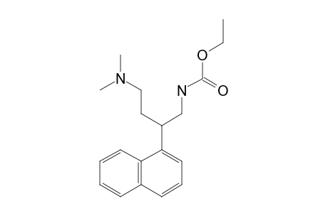 N-[4-(dimethyiamino)-2-(alpha-naphthyl)butyl]carbamic acid, ethyl ester