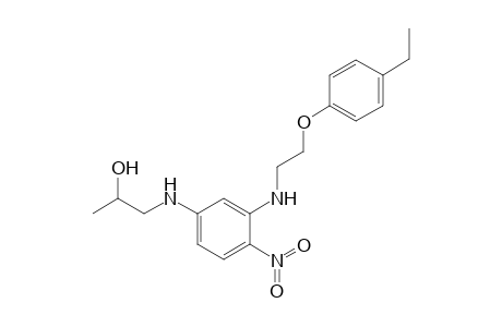 1-[3-[2-(4-ethylphenoxy)ethylamino]-4-nitro-anilino]propan-2-ol