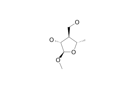 METHYL-3,5-DIDEOXY-3-C-(HYDROXYMETHYL)-ALPHA-D-ARABINO-PENTOFURANOSIDE