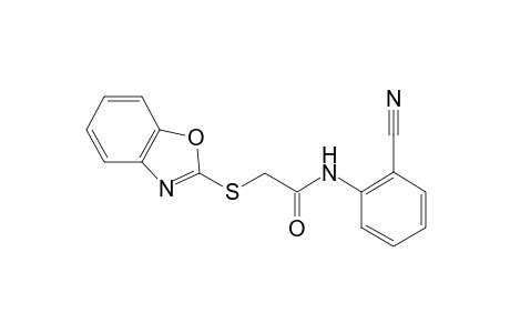 2-(1,3-benzoxazol-2-ylsulfanyl)-N-(2-cyanophenyl)acetamide