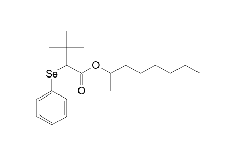 3,3-Dimethylbutanoic acid, 2-(phenylselenyl)-, 1-methylheptyl ester