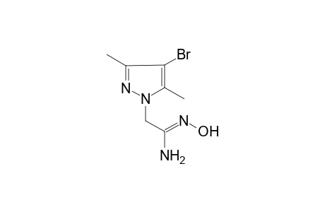 (1Z)-2-(4-bromo-3,5-dimethyl-1H-pyrazol-1-yl)-N'-hydroxyethanimidamide