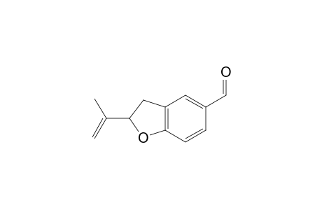 5-Benzofurancarboxaldehyde, 2,3-dihydro-2-(1-methylethenyl)-