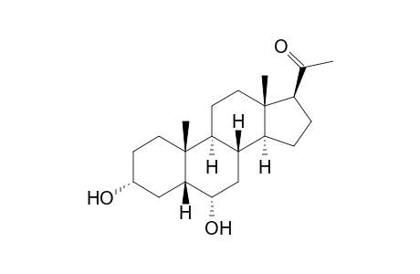 3α,6α-dihydroxy-5β-pregnan-20-one