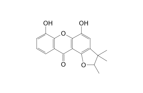 2,3,3-trimethyl-5,7-bis(oxidanyl)-2H-furo[2,3-a]xanthen-11-one