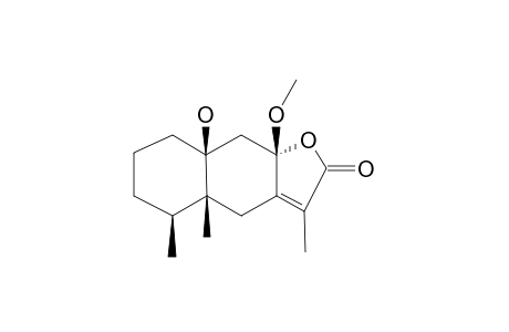 10-BETA-HYDROXY-8-BETA-METHOXYEREMOPHILENOLIDE