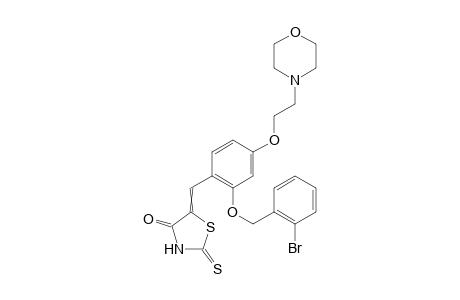 5-[2-(2-bromobenzyloxy)-4-(2-morpholin-4-ylethoxy)benzylidene]-2-thioxothiazolidin-4-one