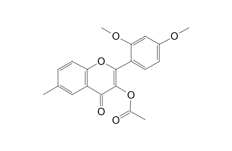 2',4'-Dimethoxy-3-(acetyl)oxy-6-methylflavone