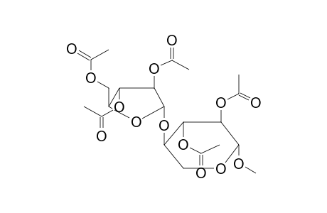 METHYL 2,3-DI-O-ACETYL-4-O-(2,3,5-TRI-O-ACETYL-ALPHA-L-ARABINOFURANOSYL)-BETA-D-XYLOPYRANOSE