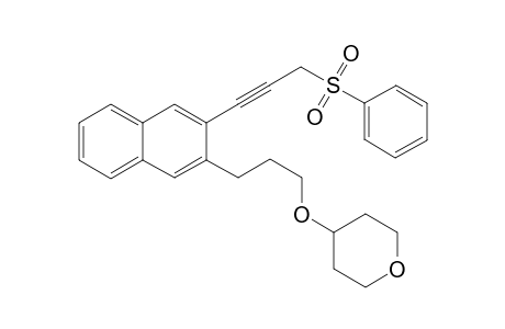 3-(3-(2-Tetrahydropyranyl)oxypropyl)-2-(3-phenylsulfonylpropynyl)naphthylene