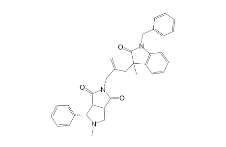 2-[2-(1-Benzyl-3-methyl-2-oxo-2,3-dihydro-1H-indole-3-ylmethyl)allyl]-5-methyl-4-phenyl-1,3,3a.alpha.,4.beta.,6.alpha.,beta.,6a.alpha.-hexahydropyrrolo[3,4-c]pyrrole-1,3-dione