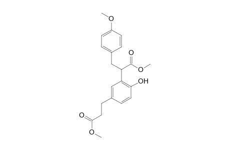 Methyl 2-[2-hydroxy-5-(3-methoxy-3-oxopropyl)phenyl]-3-(4-methoxyphenyl)propanoate