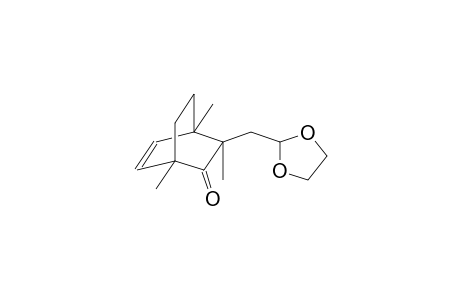 BICYCLO[2.2.2]OCT-5-EN-2-ONE, 3-(1,3-DIOXOLAN-2-YLMETHYL)-1,3,4-TRIMETHYL-