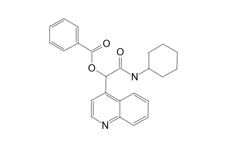 2-(Cyclohexylamino)-2-oxo-1-(quinolin-4-yl)ethyl benzoate