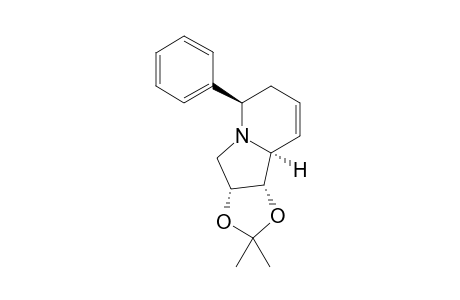 (3aR,6R,9aS,9bS)-2,2-Dimethyl-6-phenyl-3a,4,6,7,9a,9b-hexahydro[1,3]dioxolo[4,5-a]indolizine