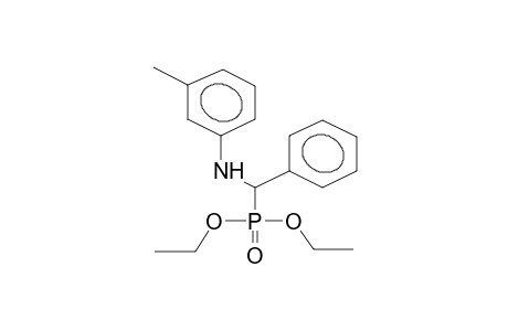 Diethyl alpha-(meta-methylphenyl)aminobenzylphosphonate