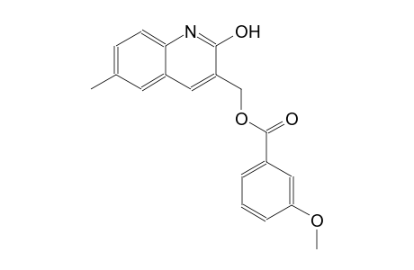 (2-hydroxy-6-methyl-3-quinolinyl)methyl 3-methoxybenzoate
