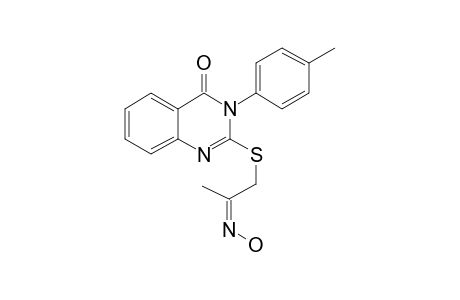 2-[2-(HYDROXYIMINO)-PROPYL]-SULFANYL-3-(4-METHYLPHENYL)-QUINAZOLIN-4(3H)-ONE