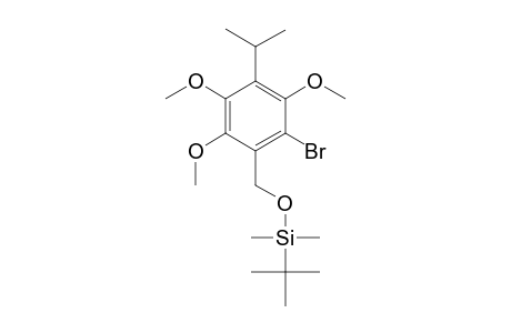 2-Bromo-1-({[tert-butyl(dimethyl)silyl]oxy}methyl)-4-isopropyl-2,3,5-trimethoxybenzene