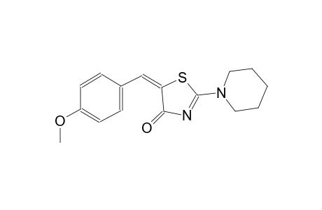 4(5H)-thiazolone, 5-[(4-methoxyphenyl)methylene]-2-(1-piperidinyl)-, (5E)-