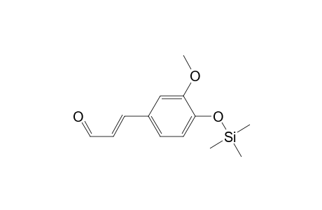 (E)-3-(3-methoxy-4-trimethylsilyloxy-phenyl)acrolein
