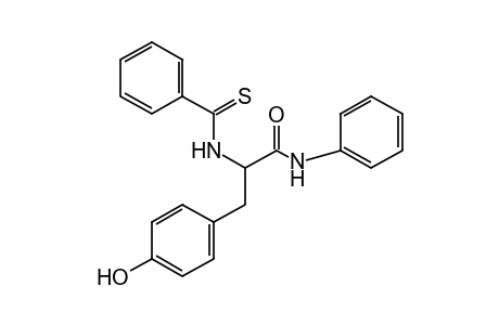 3-(p-hydroxyphenyl)-2-(thiobenzamido)propionanilide