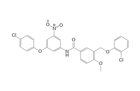 3-[(2-chlorophenoxy)methyl]-N-[3-(4-chlorophenoxy)-5-nitrophenyl]-4-methoxybenzamide