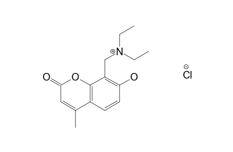 8-[(DIETHYLAMINO)METHYL]-7-HYDROXY-4-METHYLCOUMARIN, HYDROCHLORIDE