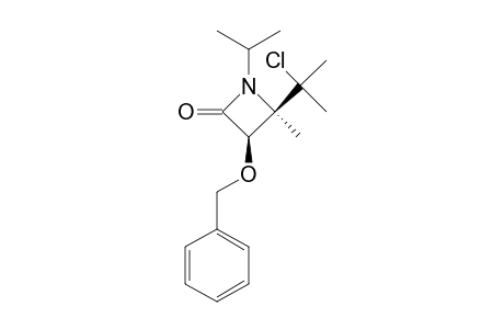 cis-3-Benzyloxy-4-[(1-chloro-1-methyl)-ethyl]-1-isopropyl-4-methyl-azetidin-2-one