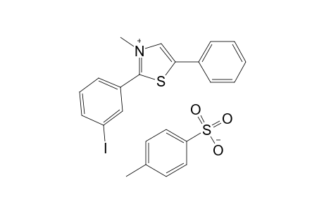 2-(m-iodophenyl)-3-methyl-5-phenylthiazolium p-toluenesulfonate