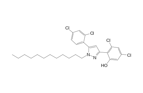 3-(4,6-DICHLORO-2-HYDROXYPHENYL)-5-(2,4-DICHLOROPHENYL)-1-DODECYL-PYRAZOLE