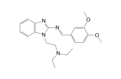 1-[2-(diethylamino)ethyl]-N-[(E)-(3,4-dimethoxyphenyl)methylidene]-1H-benzimidazol-2-amine