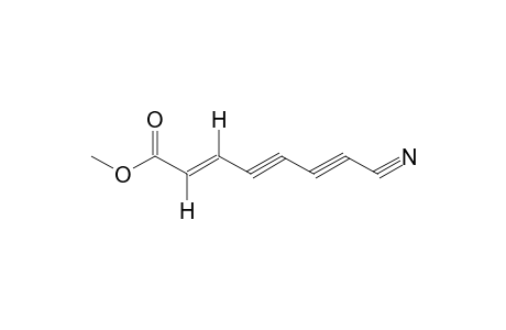 7-CYANO-trans-2-HEPTENE-4,6-DIYNOIC ACID, METHYL ESTER