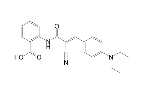 2-({(2E)-2-cyano-3-[4-(diethylamino)phenyl]-2-propenoyl}amino)benzoic acid