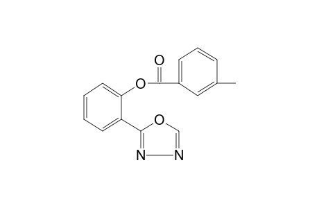 o-(1,3,4-oxadiazol-2-yl)phenol, m-toluate (ester)