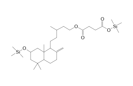 4-[5-(7-Hydroxy-5,5,8A-trimethyl-2-methylidene-3,4,4A,6,7,8-hexahydro-1H-naphthalen-1-yl)-3-methylpentoxy]-4-oxobutanoic acid, 2tms derivative