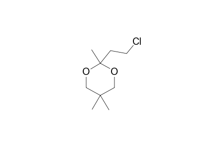 2-(2-Chloroethyl)-2,5,5-trimethyl-1,3-dioxane