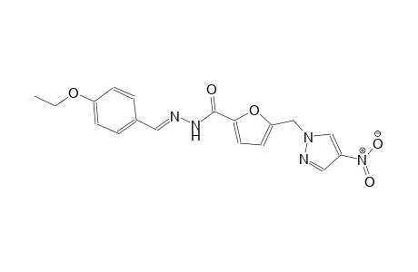 N'-[(E)-(4-ethoxyphenyl)methylidene]-5-[(4-nitro-1H-pyrazol-1-yl)methyl]-2-furohydrazide