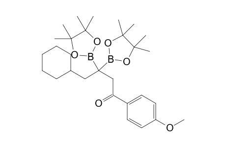 4-cyclohexyl-1-(4-methoxyphenyl)-3,3-bis(4,4,5,5-tetramethyl-1,3,2-dioxaborolan-2-yl)butan-1-one